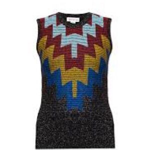 Victoria Beckham Multicolor Zigzag sweater vest small